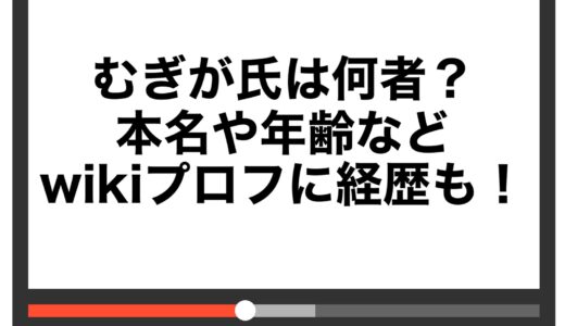 むぎが氏は何者？本名や年齢などwikiプロフに経歴も！